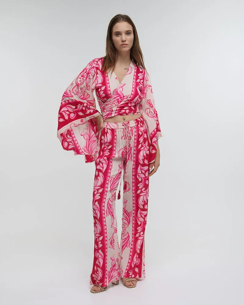 ΤΟΠ ΚΟΝΤΟ ΔΕΤΟ ΜΕ ΜΑΚΡΥ ΜΑΝΙΚΙ ΦΟΥΞΙΑ ΜΕ ΧΡΥΣΕΣ ΛΕΠΤΟΜΕΡΕΙΕΣ ONE SIZE (100%RAYON)