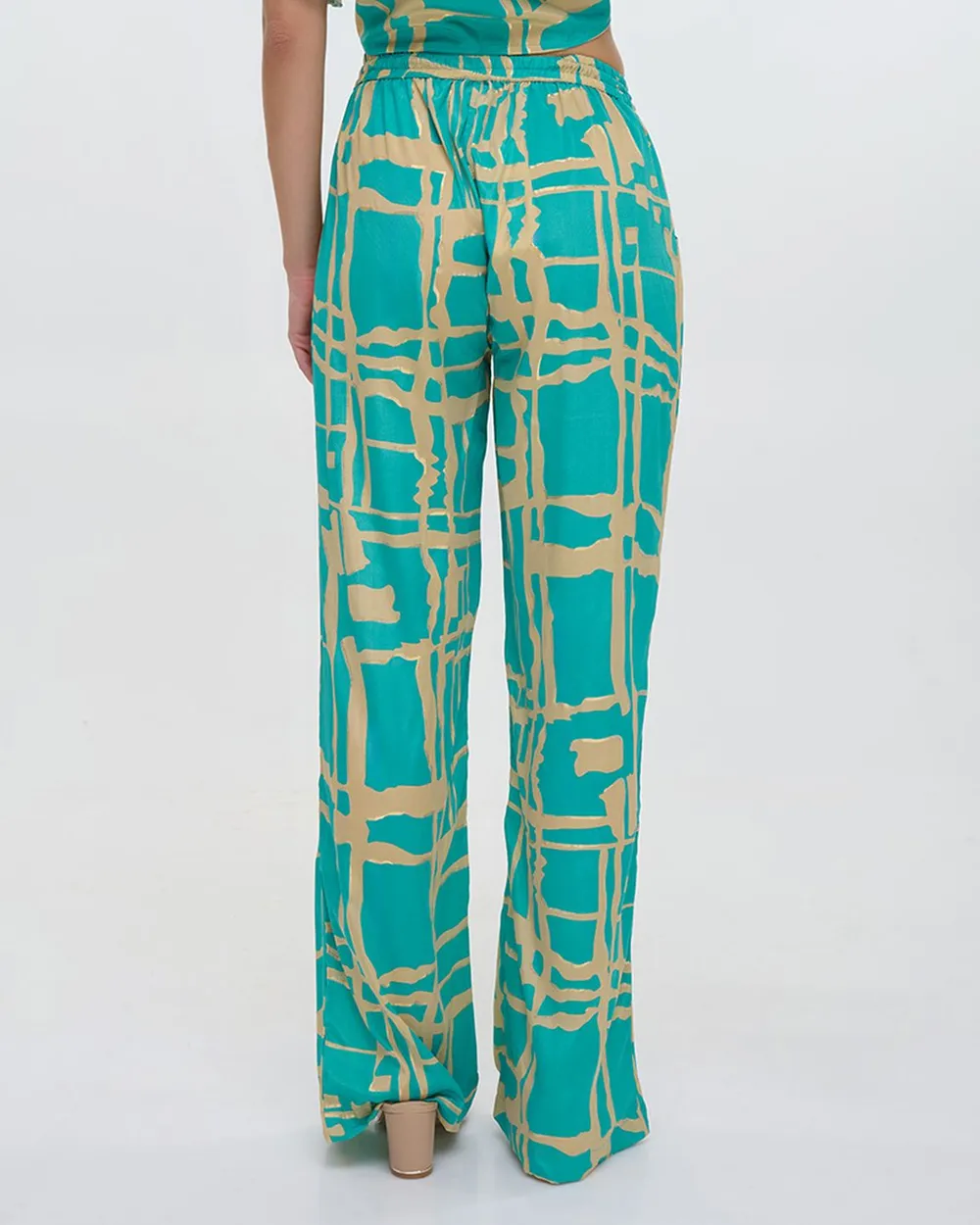 ΠΑΝΤΕΛΟΝΑ ΜΕ ΤΣΕΠΕΣ ”BLOCKS” ΤΙΡΚΟΥΑΖ ΜΕ ΧΡΥΣΕΣ ΛΕΠΤΟΜΕΡΕΙΕΣ S/M (100% CREPE) ΠΑΝΤΕΛΟΝΑ ΜΕ ΤΣΕΠΕΣ ”BLOCKS” ΤΙΡΚΟΥΑΖ ΜΕ ΧΡΥΣΕΣ ΛΕΠΤΟΜΕΡΕΙΕΣ S/M (100% CREPE)