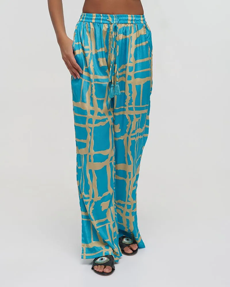 ΠΑΝΤΕΛΟΝΑ ΜΕ ΤΣΕΠΕΣ ”BLOCKS” ΓΑΛΑΖΙΟ ΜΕ ΧΡΥΣΕΣ ΛΕΠΤΟΜΕΡΕΙΕΣ S/M (100% CREPE) ΠΑΝΤΕΛΟΝΑ ΜΕ ΤΣΕΠΕΣ ”BLOCKS” ΓΑΛΑΖΙΟ ΜΕ ΧΡΥΣΕΣ ΛΕΠΤΟΜΕΡΕΙΕΣ S/M (100% CREPE)