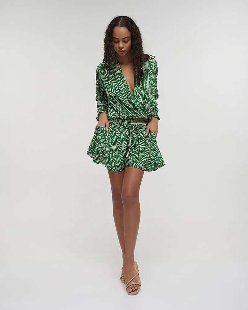 ΤΟΠ ΚΟΝΤΟ ΔΕΤΟ ΠΡΑΣΙΝΟ ΜΕ ΣΧΕΔΙΑ ONE SIZE (100% CREPE) ΤΟΠ ΚΟΝΤΟ ΔΕΤΟ ΠΡΑΣΙΝΟ ΜΕ ΣΧΕΔΙΑ ONE SIZE (100% CREPE)