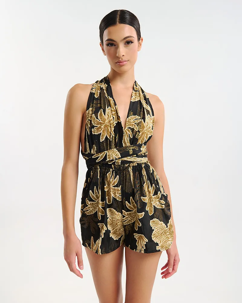 ΟΛΟΣΩΜΗ ΦΟΡΜΑ ΚΟΝΤΗ ΠΟΛΥΜΟΡΦΙΚΟ ΜΑΥΡΟ/ΧΡΥΣΟ ΦΟΙΝΙΚΕΣ ONE SIZE (60% SILK 40% POLYESTER) ΟΛΟΣΩΜΗ ΦΟΡΜΑ ΚΟΝΤΗ ΠΟΛΥΜΟΡΦΙΚΟ ΜΑΥΡΟ/ΧΡΥΣΟ ΦΟΙΝΙΚΕΣ ONE SIZE (60% SILK 40% POLYESTER)