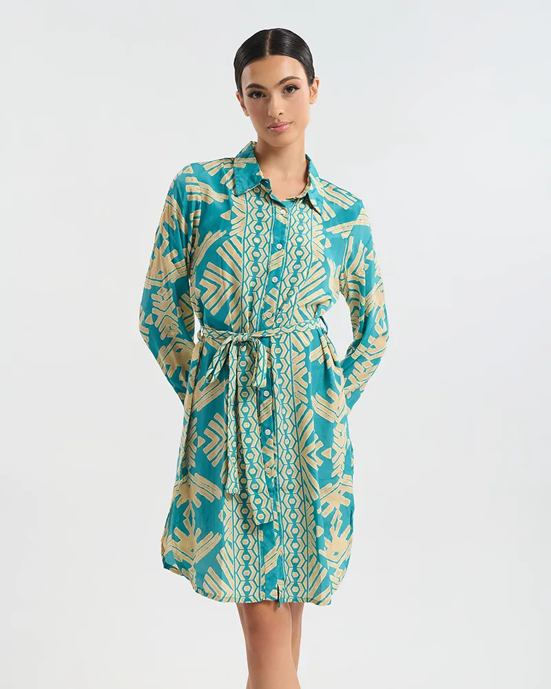 ΠΟΥΚΑΜΙΣΑ ΜΕ ΖΩΝΑΚΙ ΤΥΡΚΟΥΑΖ/ ΧΡΥΣΟ ΜΕ PATTERN M/L (60% SILK 40% POLYESTER) ΠΟΥΚΑΜΙΣΑ ΜΕ ΖΩΝΑΚΙ ΤΥΡΚΟΥΑΖ/ ΧΡΥΣΟ ΜΕ PATTERN M/L (60% SILK 40% POLYESTER)