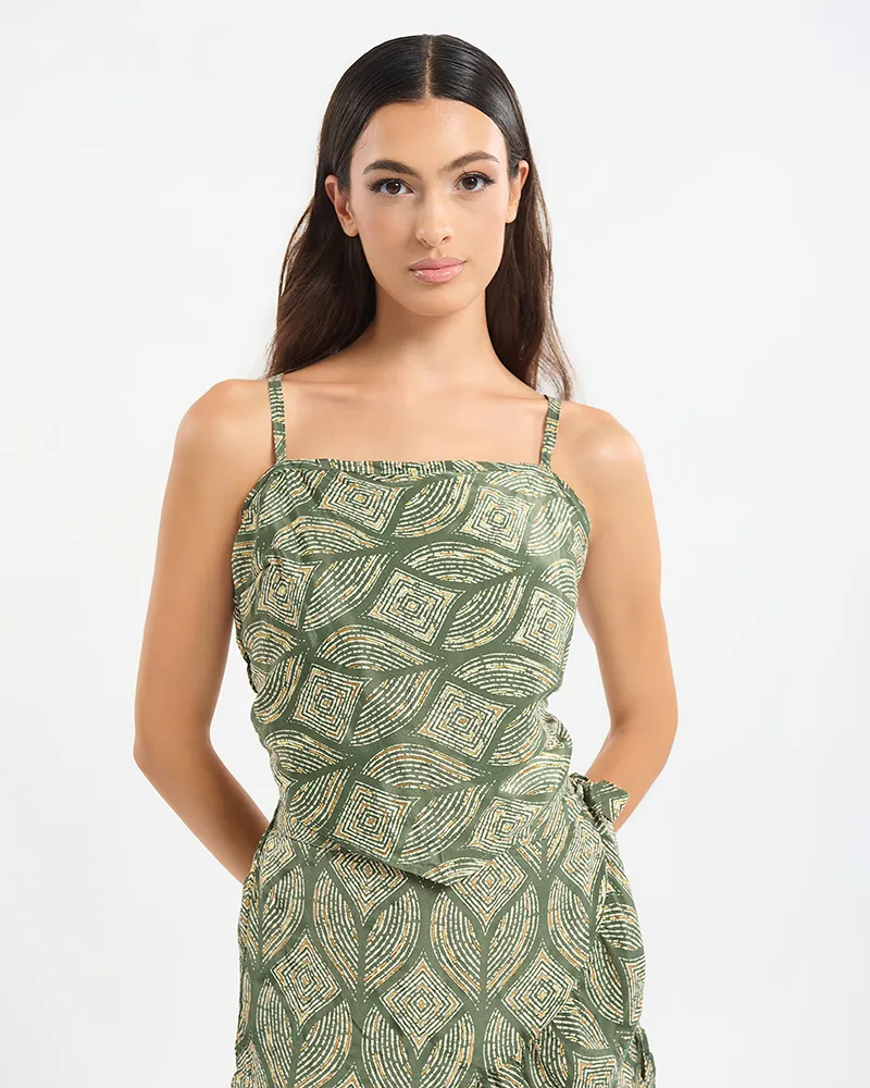 ΤΟΠ ΑΜΑΝΙΚΟ ΠΡΑΣΙΝΟ ΜΕ ΡΟΜΒΟΥΣ ONE SIZE (60% SILK 40% POLYESTER) ΤΟΠ ΑΜΑΝΙΚΟ ΠΡΑΣΙΝΟ ΜΕ ΡΟΜΒΟΥΣ ONE SIZE (60% SILK 40% POLYESTER)