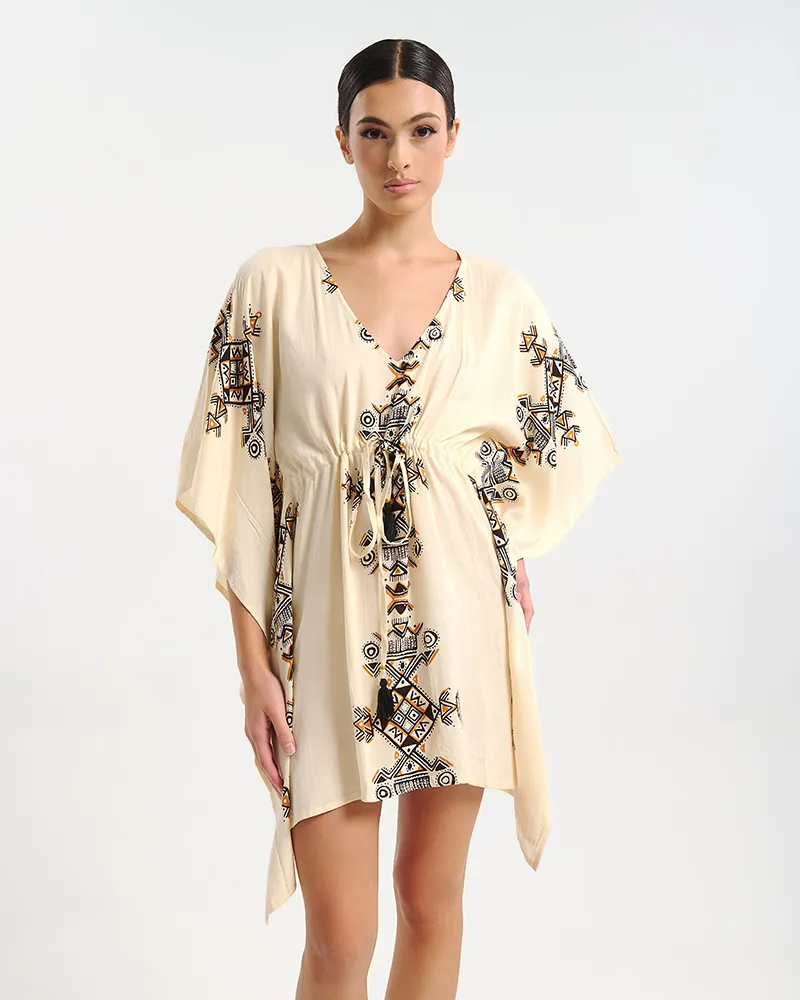 ΚΑΦΤΑΝΙ ΚΟΝΤΟ ΕΚΡΟΥ ΜΕ ΓΕΩΜΕΤΡΙΚΑ ΣΧΕΔΙΑ ONE SIZE (100% RAYON) ΚΑΦΤΑΝΙ ΚΟΝΤΟ ΕΚΡΟΥ ΜΕ ΓΕΩΜΕΤΡΙΚΑ ΣΧΕΔΙΑ ONE SIZE (100% RAYON)