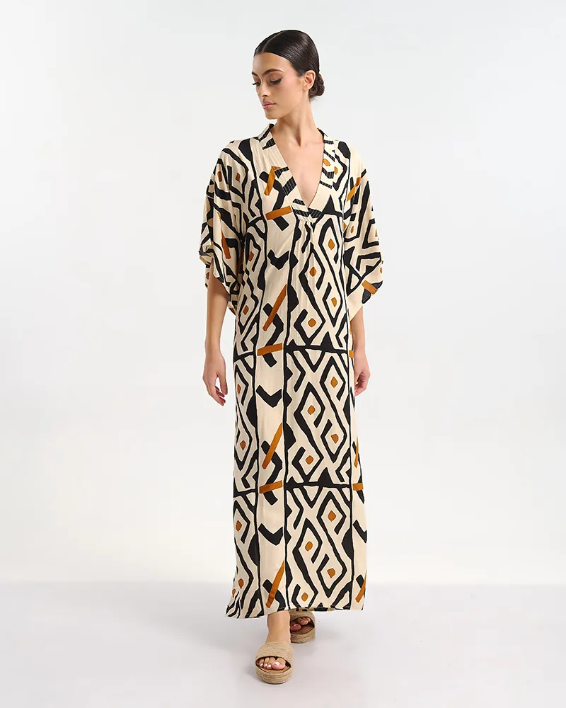 ΚΑΦΤΑΝΙ ΜΑΚΡΥ ΜΠΕΖ/ΜΑΥΡΟ ΜΕ ΣΧΕΔΙΑ ONE SIZE (100% RAYON) ΚΑΦΤΑΝΙ ΜΑΚΡΥ ΜΠΕΖ/ΜΑΥΡΟ ΜΕ ΣΧΕΔΙΑ ONE SIZE (100% RAYON)