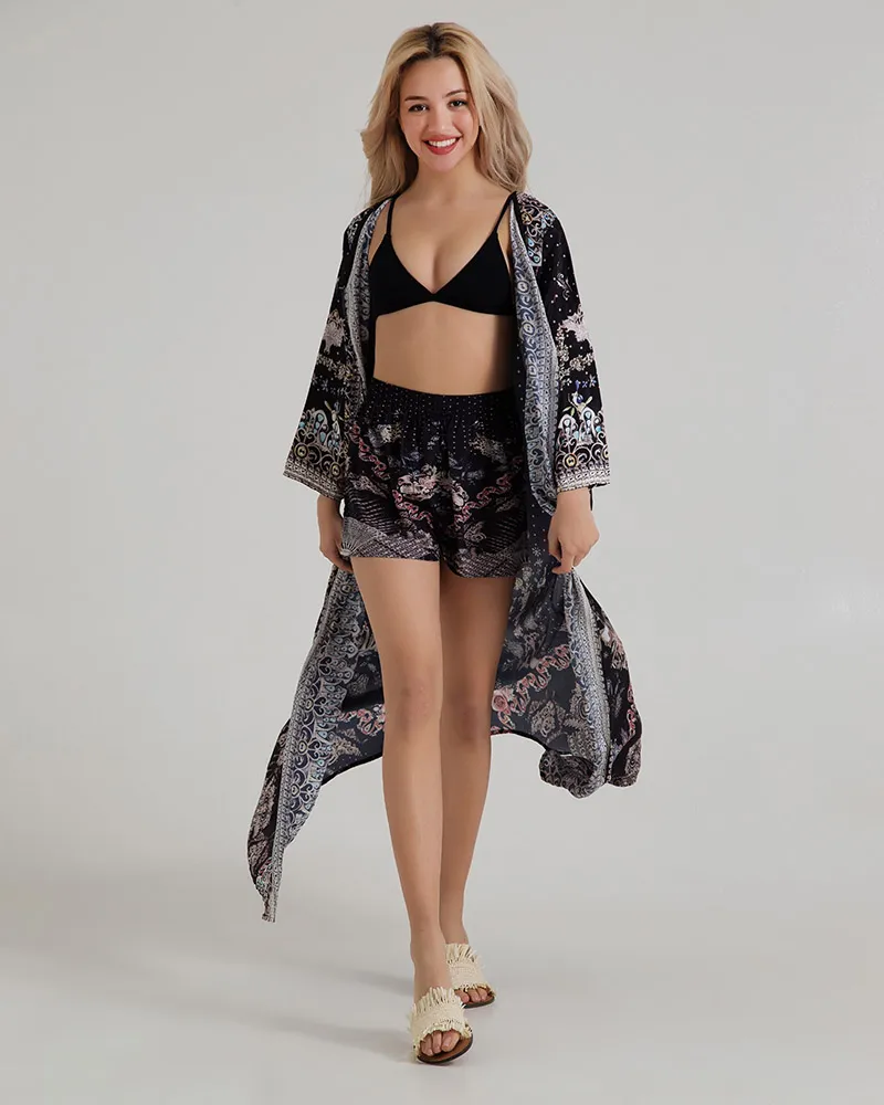 ΣΟΡΤΣΑΚΙ  ΜΑΥΡΟ/ΓΚΡΙ ONE SIZE (100% CREPE)