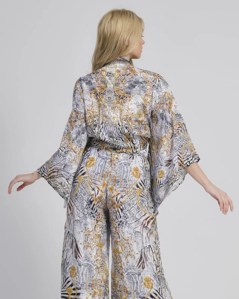 TOP ΑΣΠΡΟΜΑΥΡΟ ΜΕ ΧΡΥΣΟ ONE SIZE (100% CREPE) TOP ΑΣΠΡΟΜΑΥΡΟ ΜΕ ΧΡΥΣΟ ONE SIZE (100% CREPE)