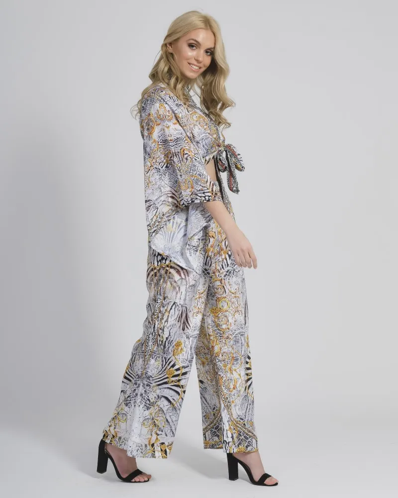 ΠΑΝΤΕΛΟΝΑ ΣΕ ΑΣΠΡΟΜΑΥΡΟ ΜΕ ΧΡΥΣΟ S/M (100% CREPE)