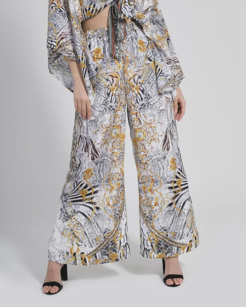 ΠΑΝΤΕΛΟΝΑ ΣΕ ΑΣΠΡΟΜΑΥΡΟ ΜΕ ΧΡΥΣΟ S/M (100% CREPE) ΠΑΝΤΕΛΟΝΑ ΣΕ ΑΣΠΡΟΜΑΥΡΟ ΜΕ ΧΡΥΣΟ S/M (100% CREPE)