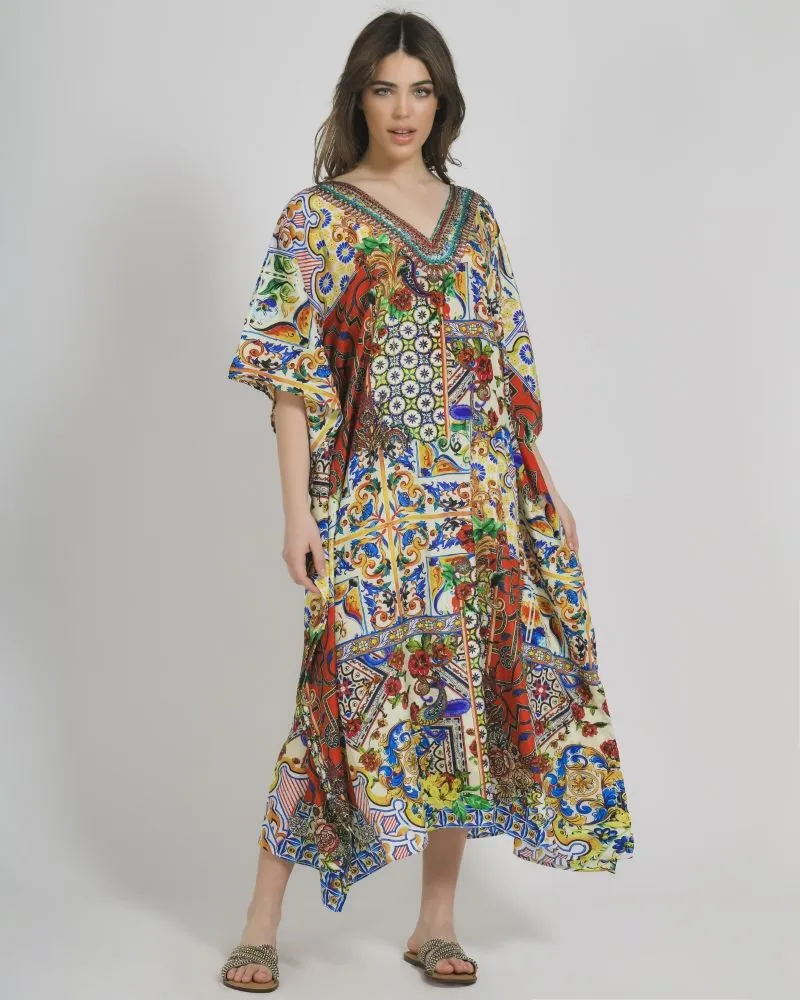 ΚΑΦΤΑΝΙ ΜΑΚΡΥ ΚΙΤΡΙΝΟ/ΚΟΚΚΙΝΟ ΕΜΠΡΙΜΕ M/L (100% CREPE) ΚΑΦΤΑΝΙ ΜΑΚΡΥ ΚΙΤΡΙΝΟ/ΚΟΚΚΙΝΟ ΕΜΠΡΙΜΕ M/L (100% CREPE)