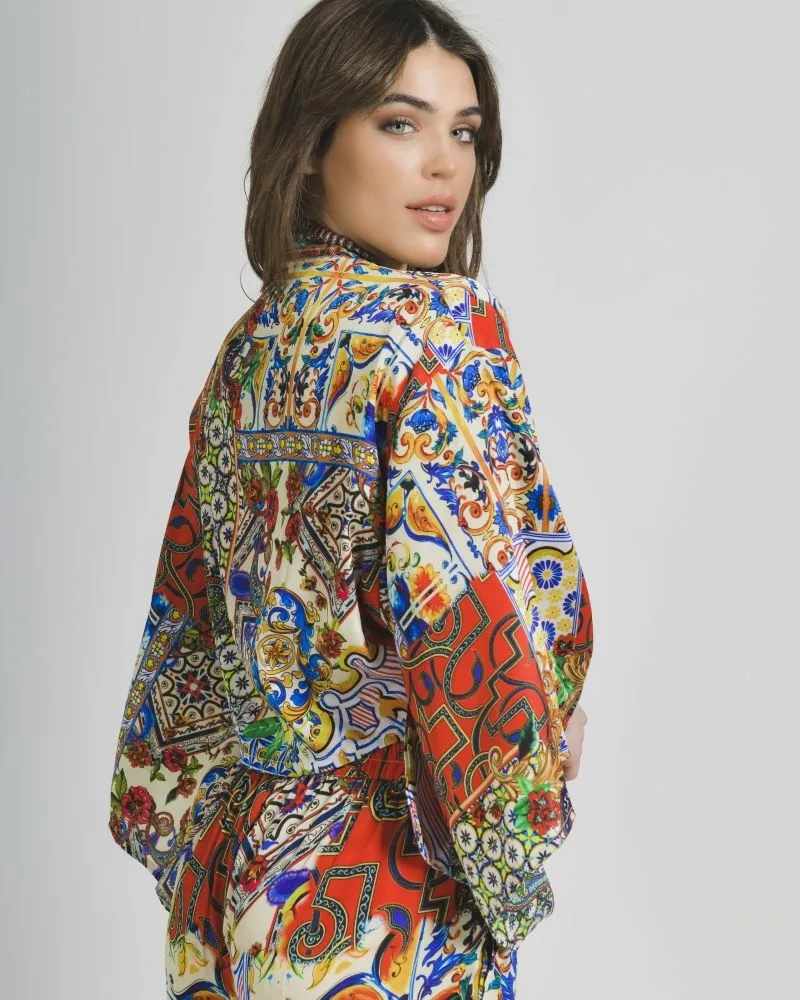 ΤΟΠ ΚΟΝΤΟ ΚΙΤΡΙΝΟ/ΚΟΚΚΙΝΟ ΕΜΠΡΙΜΕ ONE SIZE (100% CREPE) ΤΟΠ ΚΟΝΤΟ ΚΙΤΡΙΝΟ/ΚΟΚΚΙΝΟ ΕΜΠΡΙΜΕ ONE SIZE (100% CREPE)