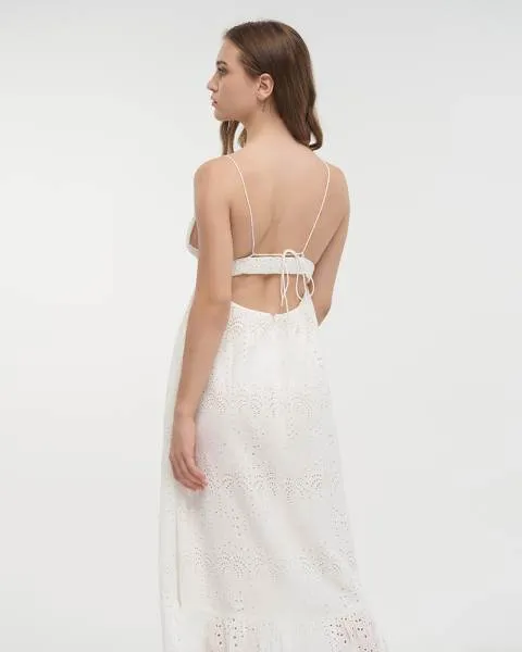 ΦΟΡΕΜΑ ΜΑΚΡΥ ΑΜΑΝΙΚΟ ΛΕΥΚΟ ΚΙΠΟΥΡ ONE SIZE (100% COTTON)