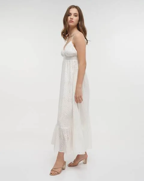 ΦΟΡΕΜΑ ΜΑΚΡΥ ΑΜΑΝΙΚΟ ΛΕΥΚΟ ΚΙΠΟΥΡ ONE SIZE (100% COTTON)