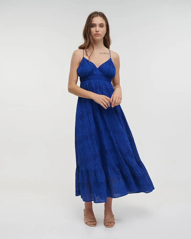 ΦΟΡΕΜΑ ΜΑΚΡΥ ΑΜΑΝΙΚΟ ΜΠΛΕ ΚΙΠΟΥΡ ONE SIZE (100% COTTON)