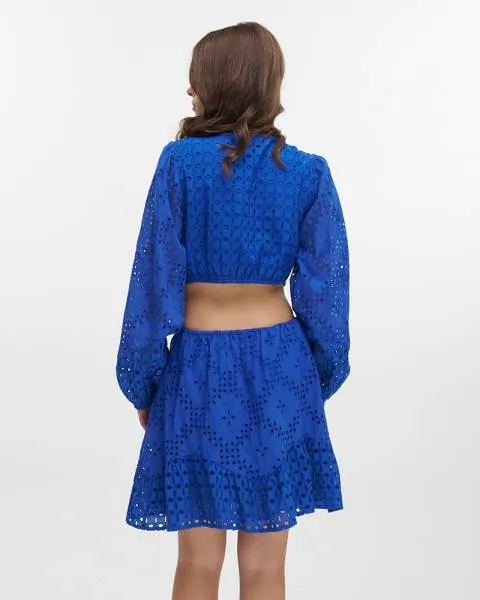 ΦΟΡΕΜΑ KONTO ΜΕ ΜΑΚΡΙΑ ΜΑΝΙΚΙΑ ΜΠΛΕ ΚΙΠΟΥΡ ONE SIZE (100% COTTON)