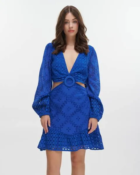 ΦΟΡΕΜΑ KONTO ΜΕ ΜΑΚΡΙΑ ΜΑΝΙΚΙΑ ΜΠΛΕ ΚΙΠΟΥΡ ONE SIZE (100% COTTON)