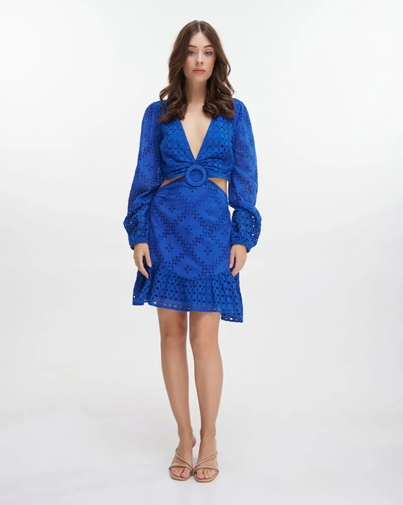 ΦΟΡΕΜΑ KONTO ΜΕ ΜΑΚΡΙΑ ΜΑΝΙΚΙΑ ΜΠΛΕ ΚΙΠΟΥΡ ONE SIZE (100% COTTON)