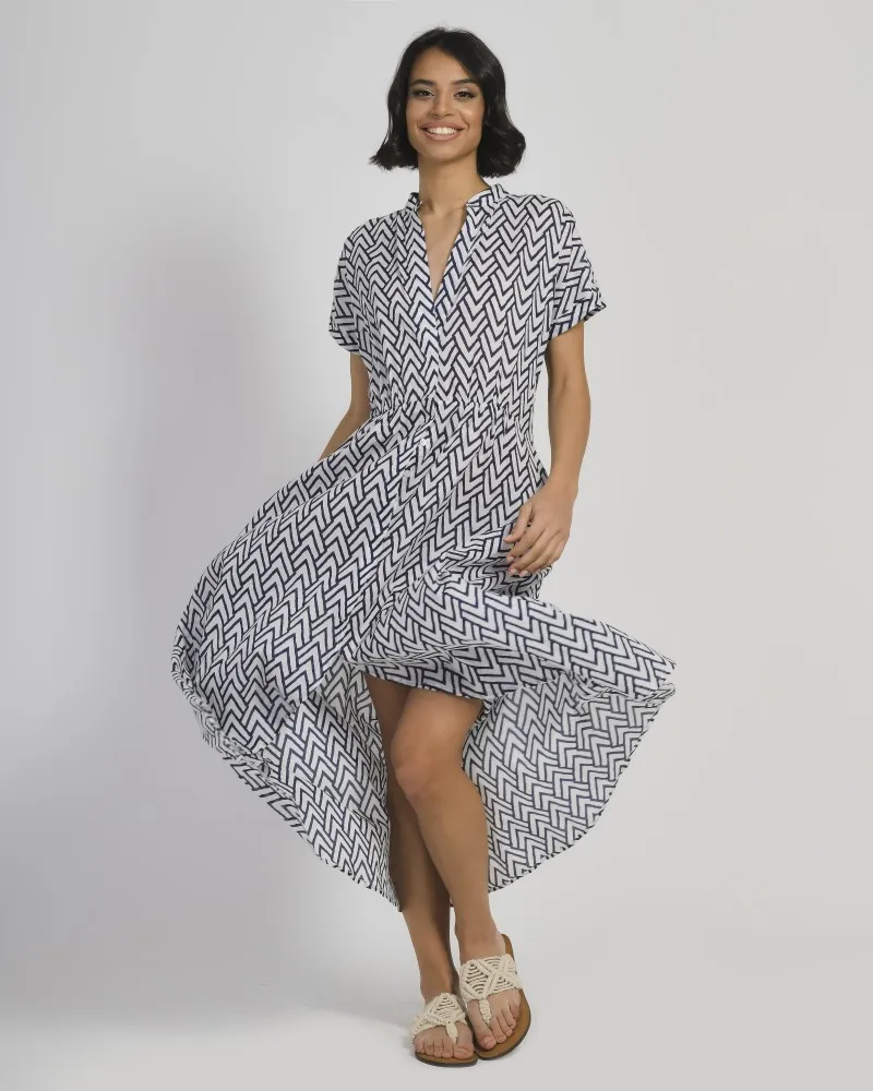 ΦΟΡΕΜΑ ΜΠΛΕ ΜΕ ΣΧΕΔΙΑ S/M (100% COTTON)