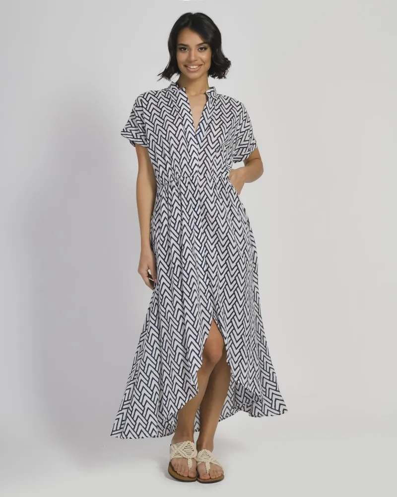 ΦΟΡΕΜΑ ΜΠΛΕ ΜΕ ΣΧΕΔΙΑ S/M (100% COTTON) ΦΟΡΕΜΑ ΜΠΛΕ ΜΕ ΣΧΕΔΙΑ S/M (100% COTTON)