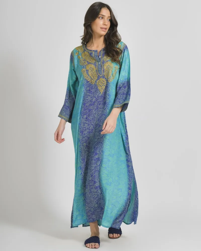 TUNIC/ ΠΟΥΚΑΜΙΣΑ ΜΑΚΡΙΑ ΣΕ ΜΠΛΕ/ΠΡΑΣΙΝΟ ΧΡΩΜΑ ΜΕ ΣΧΕΔΙΑ ΚΑΙ ΚΟΥΜΠΙΑ ΜΑΚΡΥ ΜΑΝΙΚΙ L/XL (28%SILK / 72% CREPE) TUNIC/ ΠΟΥΚΑΜΙΣΑ ΜΑΚΡΙΑ ΣΕ ΜΠΛΕ/ΠΡΑΣΙΝΟ ΧΡΩΜΑ ΜΕ ΣΧΕΔΙΑ ΚΑΙ ΚΟΥΜΠΙΑ ΜΑΚΡΥ ΜΑΝΙΚΙ L/XL (28%SILK / 72% CREPE)