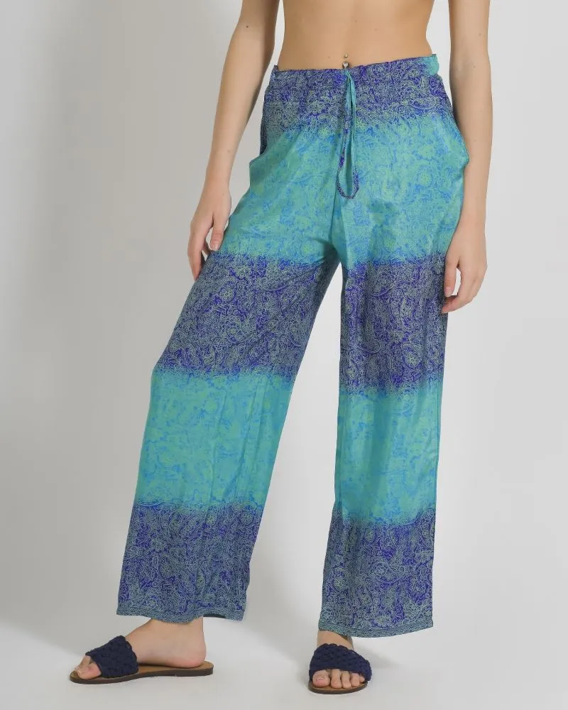 ΠΑΝΤΕΛΟΝΑ ΕΜΠΡΙΜΕ ΣΕ ΜΠΛΕ/ΠΡΑΣΙΝΟ ΧΡΩΜΑ ΜΕ ΣΧΕΔΙΑ ONE SIZE (28%SILK / 72% CREPE) ΠΑΝΤΕΛΟΝΑ ΕΜΠΡΙΜΕ ΣΕ ΜΠΛΕ/ΠΡΑΣΙΝΟ ΧΡΩΜΑ ΜΕ ΣΧΕΔΙΑ ONE SIZE (28%SILK / 72% CREPE)