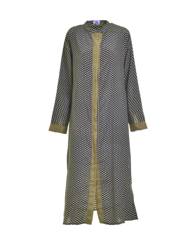 ΠΟΥΚΑΜΙΣΑ ΜΑΚΡΙΑ ΣΕ ΜΑΥΡΟ/ΜΠΕΖ ΧΡΩΜΑ ΜΕ ΣΧΕΔΙΑ ΚΑΙ ΚΟΥΜΠΙΑ ΜΑΚΡΥ ΜΑΝΙΚΙ M/L (28%SILK / 72%CREPE)