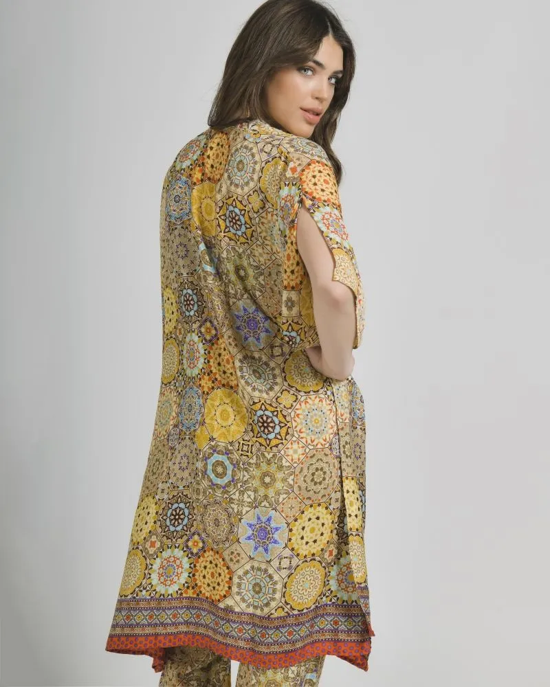 ΚΙΜΟΝΟ ΕΜΠΡΙΜΕ ΣΕ ΚΙΤΡΙΝΟ ΧΡΩΜΑ ONE SIZE (28%SILK / 72%CREPE) ΚΙΜΟΝΟ ΕΜΠΡΙΜΕ ΣΕ ΚΙΤΡΙΝΟ ΧΡΩΜΑ ONE SIZE (28%SILK / 72%CREPE)