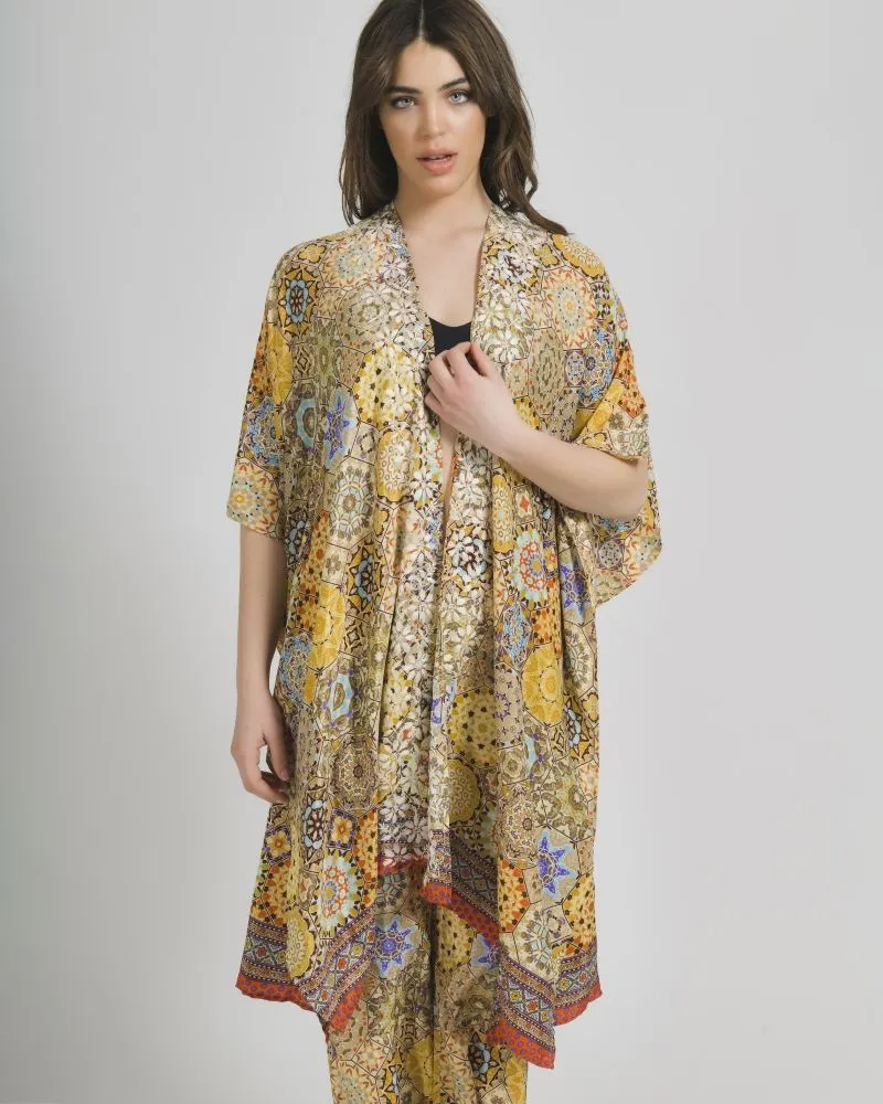 ΚΙΜΟΝΟ ΕΜΠΡΙΜΕ ΣΕ ΚΙΤΡΙΝΟ ΧΡΩΜΑ ONE SIZE (28%SILK / 72%CREPE) ΚΙΜΟΝΟ ΕΜΠΡΙΜΕ ΣΕ ΚΙΤΡΙΝΟ ΧΡΩΜΑ ONE SIZE (28%SILK / 72%CREPE)