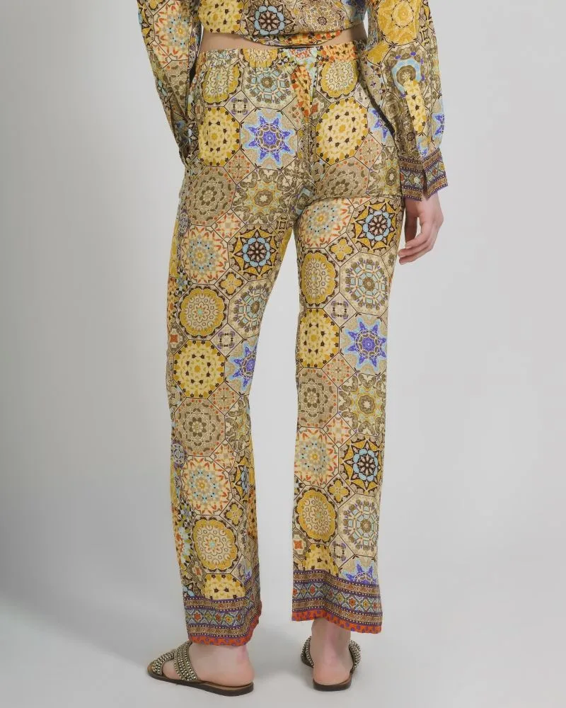 ΠΑΝΤΕΛΟΝΑ ΕΜΠΡΙΜΕ ΣΕ ΚΙΤΡΙΝΟ ΧΡΩΜΑ ONE SIZE (28%SILK / 72%CREPE)