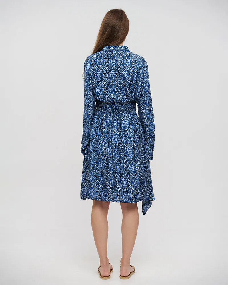 ΦΟΡΕΜΑ ΜΠΛΕ S/M (28%SILK / 72%CREPE)