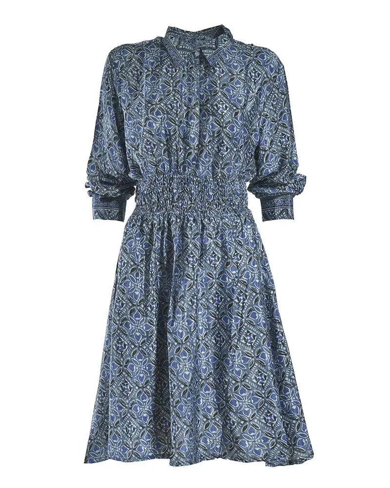 ΦΟΡΕΜΑ ΜΠΛΕ M/L (28%SILK / 72%CREPE)