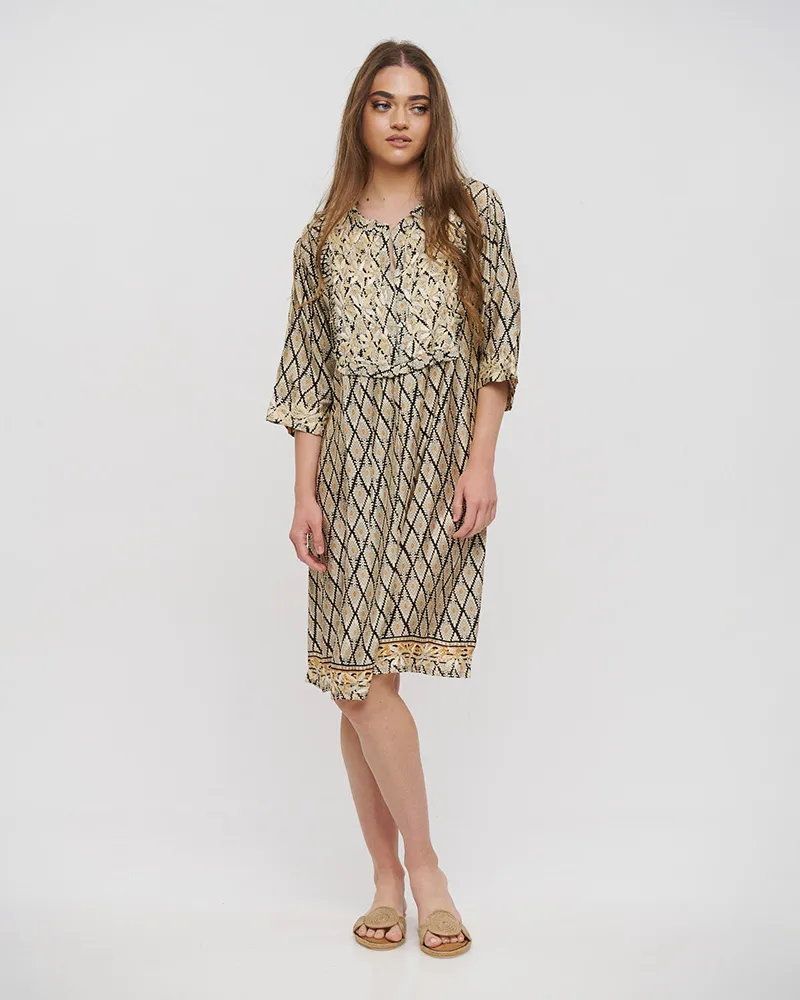 ΦΟΡΕΜΑ ΡΟΜΒΟΙ ONE SIZE (28%SILK / 72%CREPE)