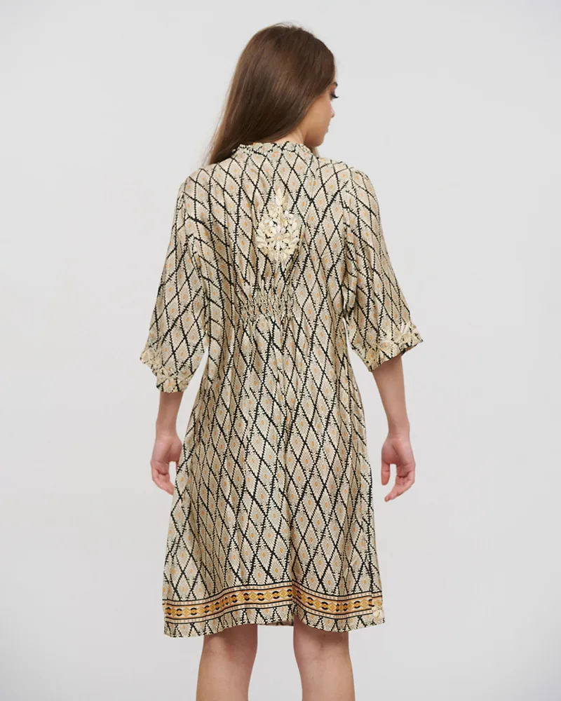 ΦΟΡΕΜΑ ΡΟΜΒΟΙ ONE SIZE (28%SILK / 72%CREPE)