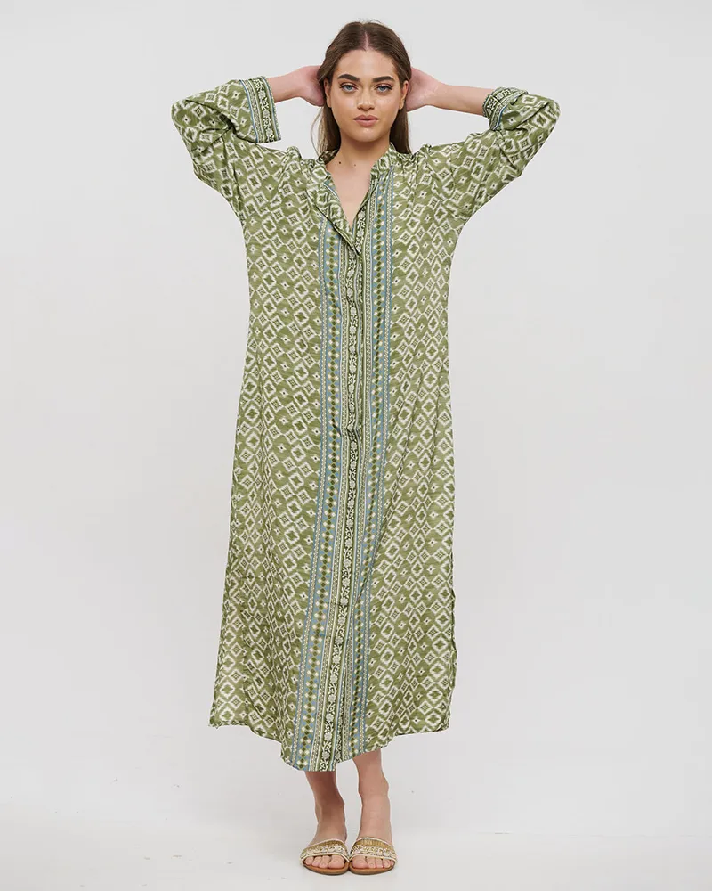 ΠΟΥΚΑΜΙΣΑ ΜΑΚΡΙΑ ΣΕ ΠΡΑΣΙΝΟ ΧΡΩΜΑ ΜΕ ΣΧΕΔΙΑ L/XL (28%SILK / 72%CREPE) ΠΟΥΚΑΜΙΣΑ ΜΑΚΡΙΑ ΣΕ ΠΡΑΣΙΝΟ ΧΡΩΜΑ ΜΕ ΣΧΕΔΙΑ L/XL (28%SILK / 72%CREPE)