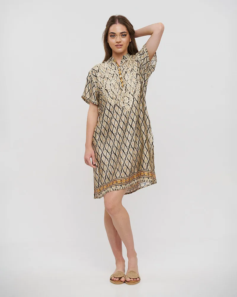 ΦΟΡΕΜΑ ΡΟΜΒΟΙ L/XL (28%SILK / 72%CREPE)