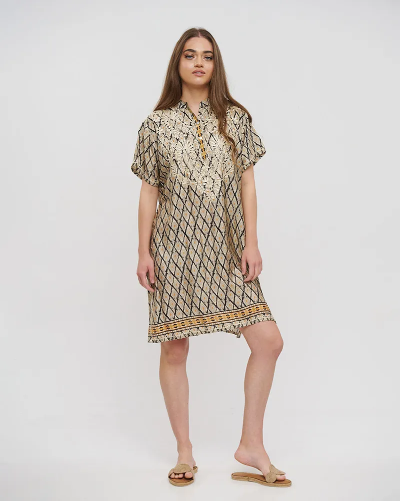 ΦΟΡΕΜΑ ΡΟΜΒΟΙ L/XL (28%SILK / 72%CREPE)