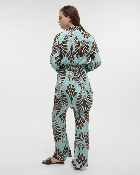 ΠΟΥΚΑΜΙΣΑ ΜΑΚΡΙΑ ΜΕ ΖΩΝΑΡΙ ΓΑΛΑΖΙA/ΚΑΦΕ M/L (28%SILK / 72% POLYESTER) ΠΟΥΚΑΜΙΣΑ ΜΑΚΡΙΑ ΜΕ ΖΩΝΑΡΙ ΓΑΛΑΖΙA/ΚΑΦΕ M/L (28%SILK / 72% POLYESTER)