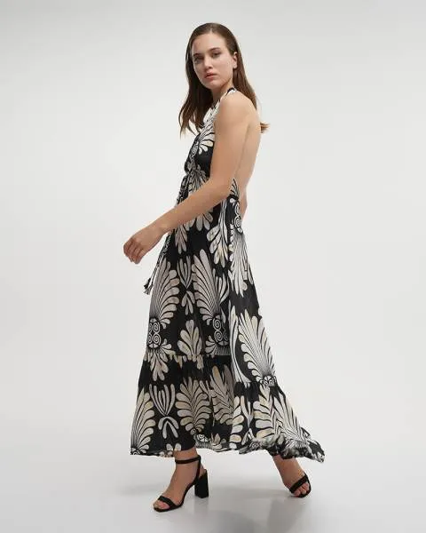 ΦΟΡΕΜΑ ΑΜΑΝΙΚΟ ΜΑΥΡΟ/ΕΚΡΟΥ ONE SIZE (28%SILK / 72% POLYESTER)