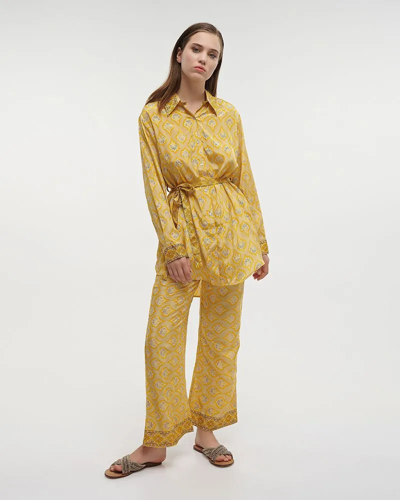 ΠΟΥΚΑΜΙΣΑ ΜΑΚΡΙΑ ΕΜΠΡΙΜΕ ΜΕ ΖΩΝΑΡΙ ΚΙΤΡΙΝΗ S/M (28%SILK / 72% POLYESTER) ΠΟΥΚΑΜΙΣΑ ΜΑΚΡΙΑ ΕΜΠΡΙΜΕ ΜΕ ΖΩΝΑΡΙ ΚΙΤΡΙΝΗ S/M (28%SILK / 72% POLYESTER)