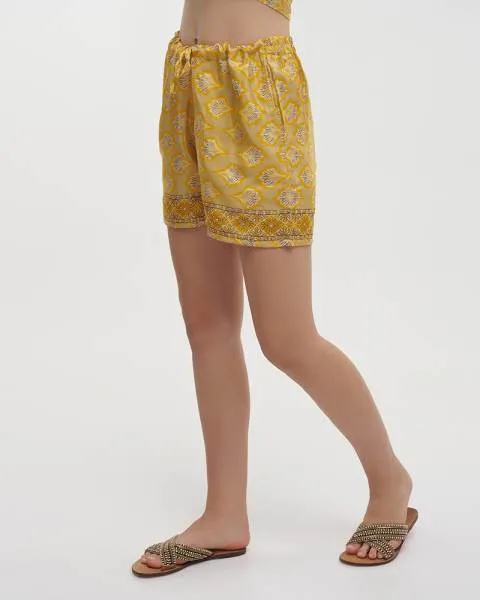 ΣΟΡΤΣΑΚΙ ΕΜΠΡΙΜΕ ΣΕ ΚΙΤΡΙΝΟ ΧΡΩΜΑ M/L (28%SILK / 72% POLYESTER)