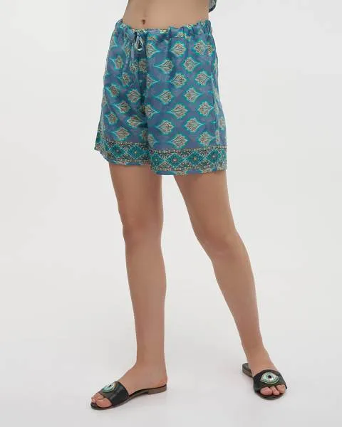 ΣΟΡΤΣΑΚΙ ΕΜΠΡΙΜΕ ΣΕ ΜΠΛΕ M/L (28%SILK / 72% POLYESTER)