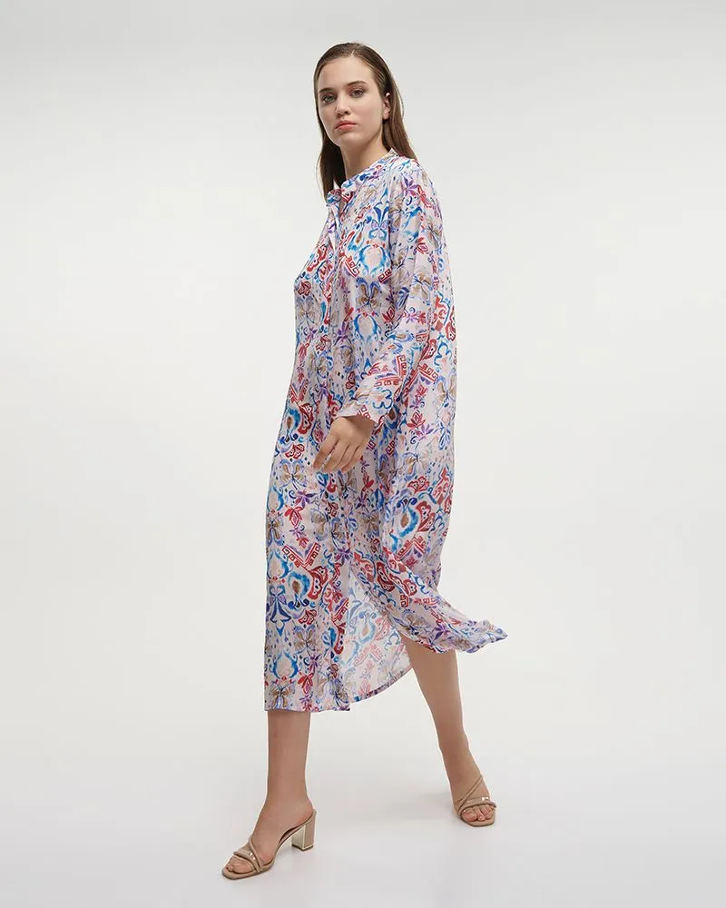 ΠΟΥΚΑΜΙΣΑ ΜΑΚΡΙΑ ΕΜΠΡΙΜΕ ΠΟΛΥΧΡΩΜΗ ΜΕ ΣΧΕΔΙΑ ΚΑΙ ΚΟΥΜΠΙΑ ΜΑΚΡΥ ΜΑΝΙΚΙ M/L (28%SILK / 72% POLYESTER) ΠΟΥΚΑΜΙΣΑ ΜΑΚΡΙΑ ΕΜΠΡΙΜΕ ΠΟΛΥΧΡΩΜΗ ΜΕ ΣΧΕΔΙΑ ΚΑΙ ΚΟΥΜΠΙΑ ΜΑΚΡΥ ΜΑΝΙΚΙ M/L (28%SILK / 72% POLYESTER)