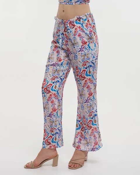 ΠΑΝΤΕΛΟΝΑ ΜΕ ΤΣΕΠΕΣ ΕΜΠΡΙΜΕ ΠΟΛΥΧΡΩΜΗ S/M (28%SILK / 72% POLYESTER)