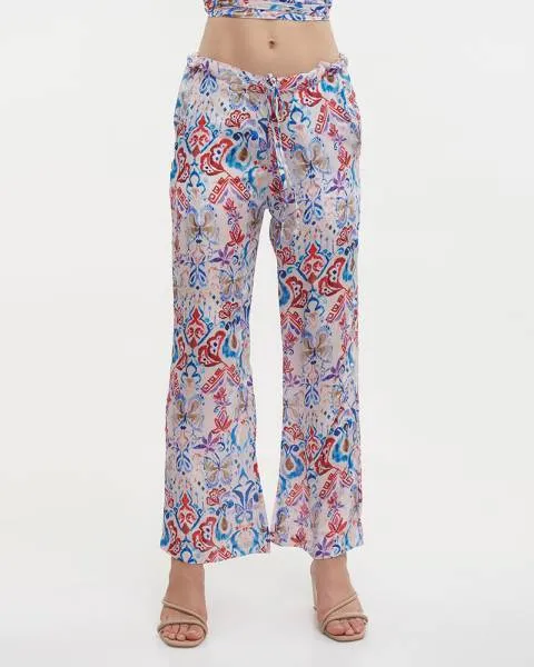 ΠΑΝΤΕΛΟΝΑ ΜΕ ΤΣΕΠΕΣ ΕΜΠΡΙΜΕ ΠΟΛΥΧΡΩΜΗ S/M (28%SILK / 72% POLYESTER)