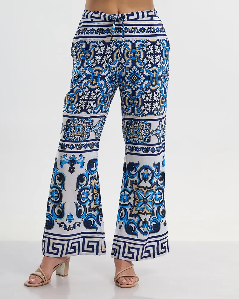 ΠΑΝΤΕΛΟΝΑ ΛΕΥΚΗ ΜΕ ΤΣΕΠΕΣ ΜΕ ΜΠΛΕ/ΧΡΥΣΑ ΜΟΤΙΒΑ S/M ( 28% SILK / 72% POLYESTER) ΠΑΝΤΕΛΟΝΑ ΛΕΥΚΗ ΜΕ ΤΣΕΠΕΣ ΜΕ ΜΠΛΕ/ΧΡΥΣΑ ΜΟΤΙΒΑ S/M ( 28% SILK / 72% POLYESTER)