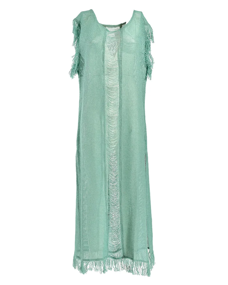 ΦΟΡΕΜΑ AMANIKO ΣΕ ΤΥΡΚΟΥΑΖ/ΠΡΑΣΙΝΟ ΧΡΩΜΑ ΜΕ ΚΡΟΣΣΙΑ ONE SIZE (100% COTTON)