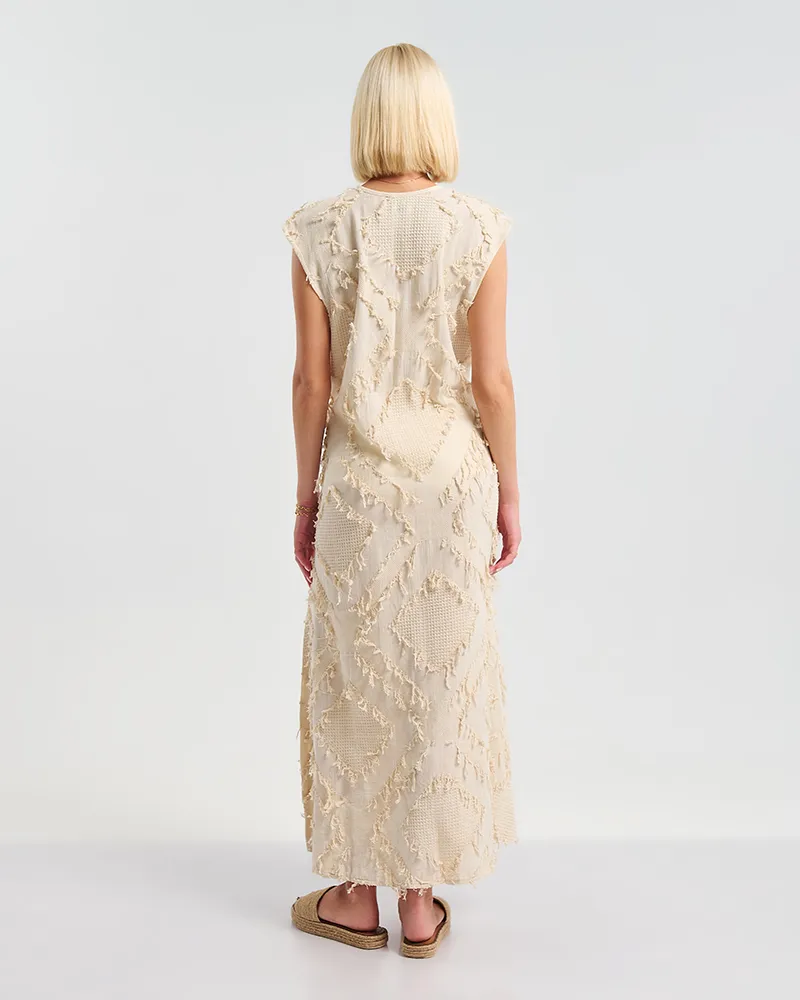 ΑΜΑΝΙΚΟ ΦΟΡΕΜΑ ΣΕ ΕΚΡΟΎ ΜΕ ΣΧΕΔΙΑ ONE SIZE ( 100% COTTON)