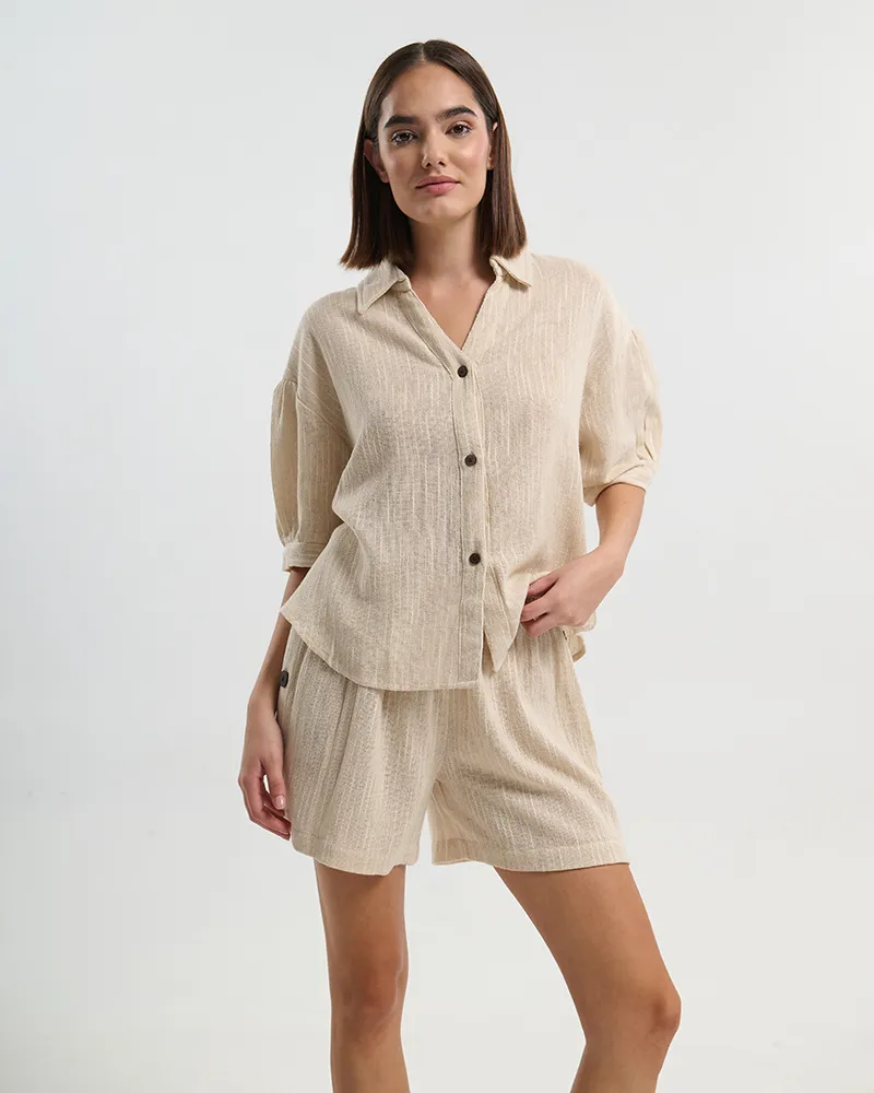 ΚΟΝΤΟΜΑΝΙΚΟ ΠΟΥΚΑΜΙΣΟ ΕΚΡΟΥ ONE SIZE ( 100% COTTON) ΚΟΝΤΟΜΑΝΙΚΟ ΠΟΥΚΑΜΙΣΟ ΕΚΡΟΥ ONE SIZE ( 100% COTTON)