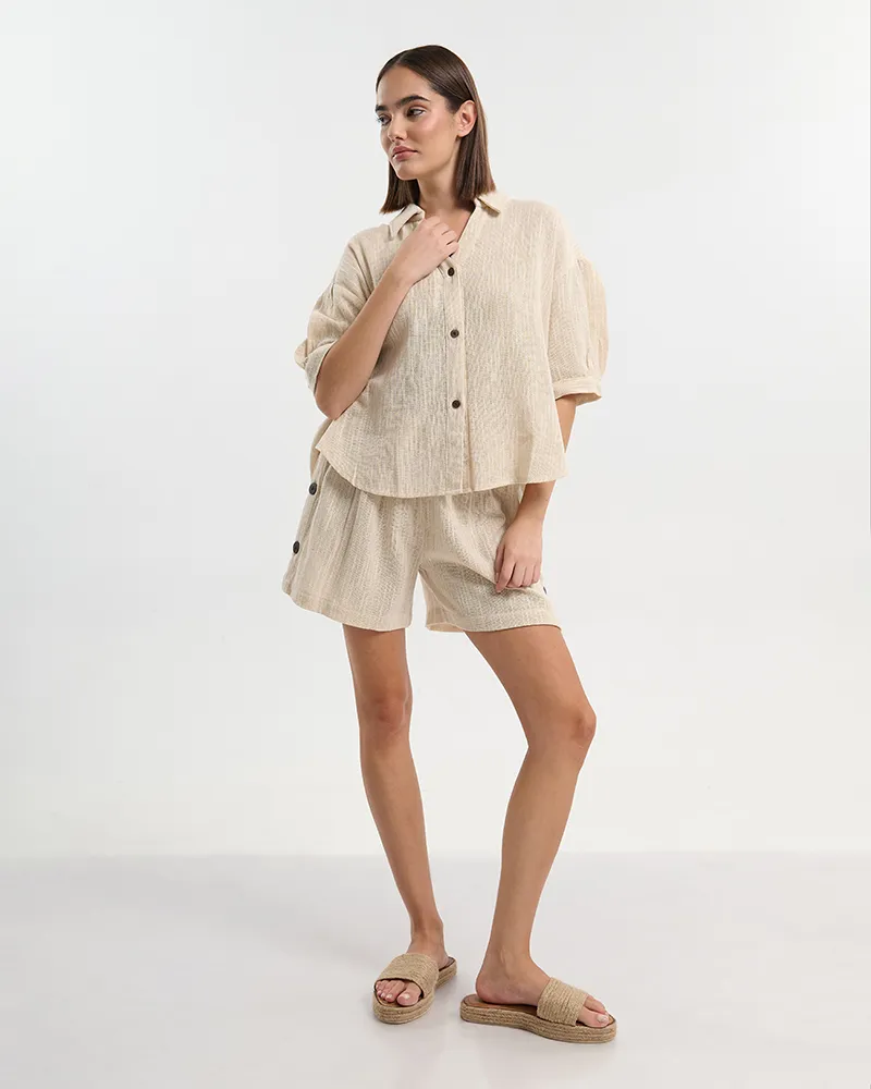 ΚΟΝΤΟΜΑΝΙΚΟ ΠΟΥΚΑΜΙΣΟ ΕΚΡΟΥ ONE SIZE ( 100% COTTON) ΚΟΝΤΟΜΑΝΙΚΟ ΠΟΥΚΑΜΙΣΟ ΕΚΡΟΥ ONE SIZE ( 100% COTTON)