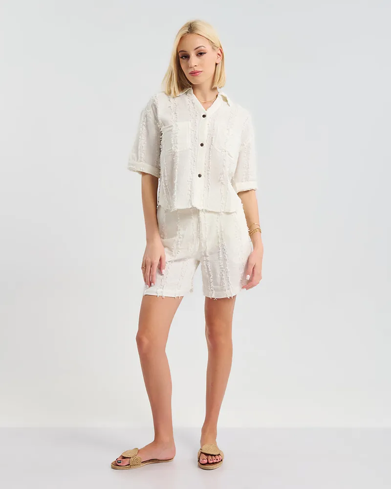 ΚΟΝΤΟ ΠΟΥΚΑΜΙΣΟ ΜΕ 3/4 ΜΑΝΙΚΙ ΣΕ ΛΕΥΚΟ ΧΡΩΜΑ ONE SIZE ( 100% COTTON) ΚΟΝΤΟ ΠΟΥΚΑΜΙΣΟ ΜΕ 3/4 ΜΑΝΙΚΙ ΣΕ ΛΕΥΚΟ ΧΡΩΜΑ ONE SIZE ( 100% COTTON)